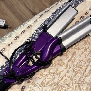 TIGI Purple and Silver Hair Styling Tool